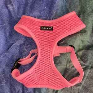 pink  dog harness